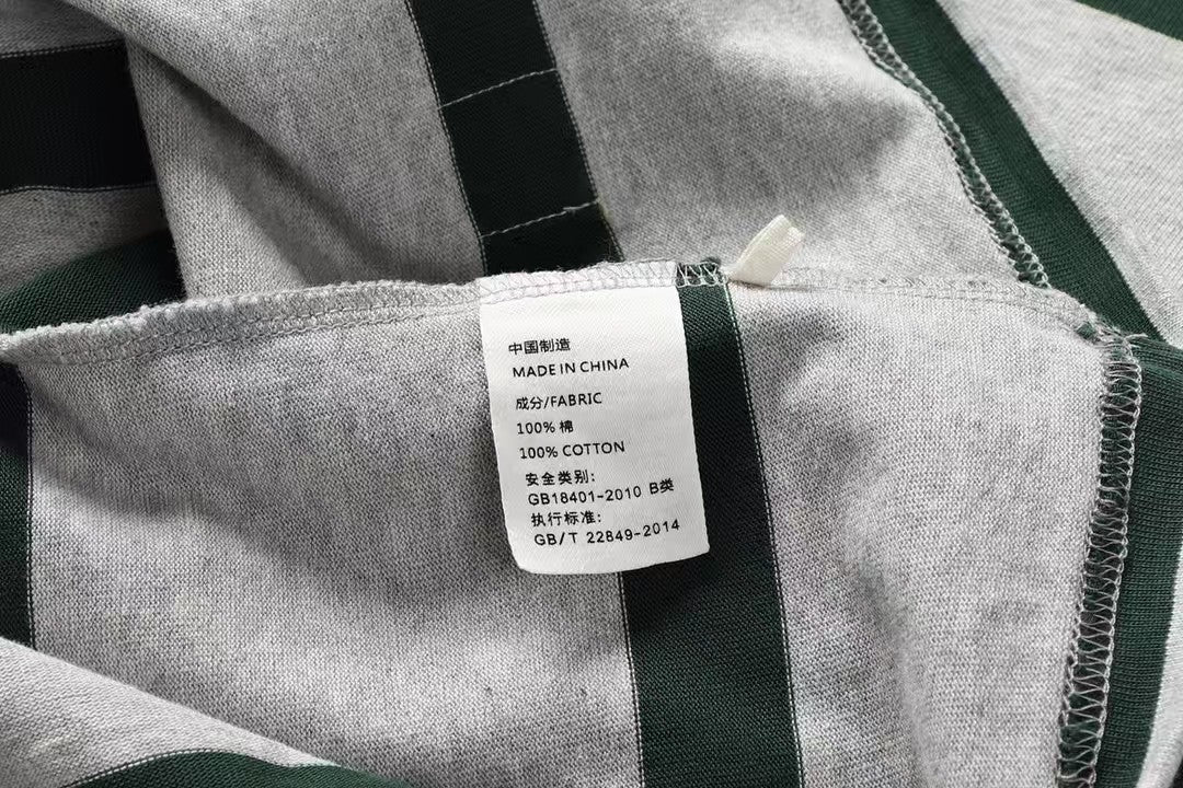 Retro Heavyweight Striped Cotton Tee