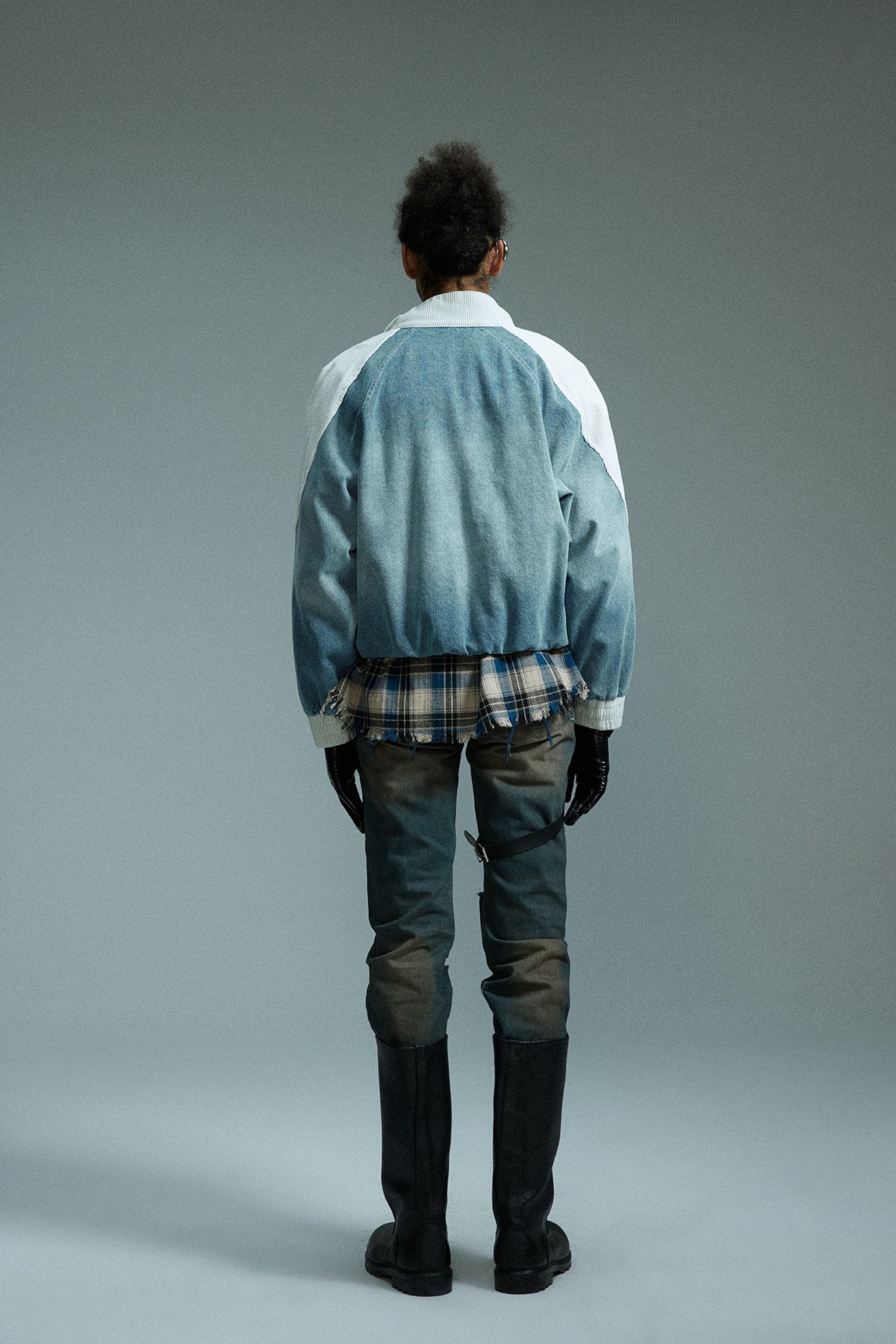 Retro Biker Splicing Jacket