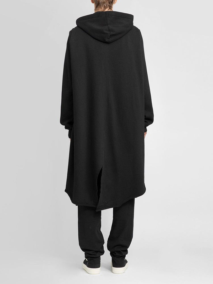 Dark Hooded Long Jacket