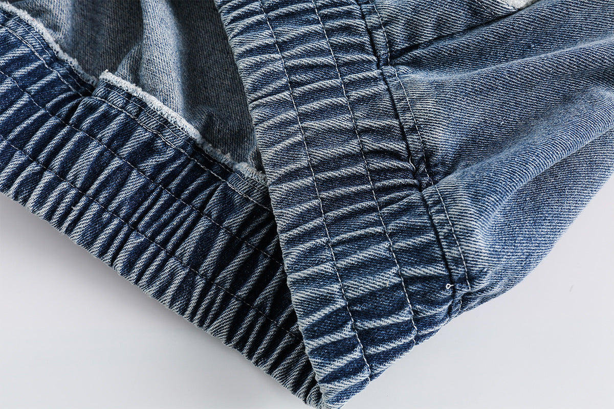 Retro Biker Splicing Jacket