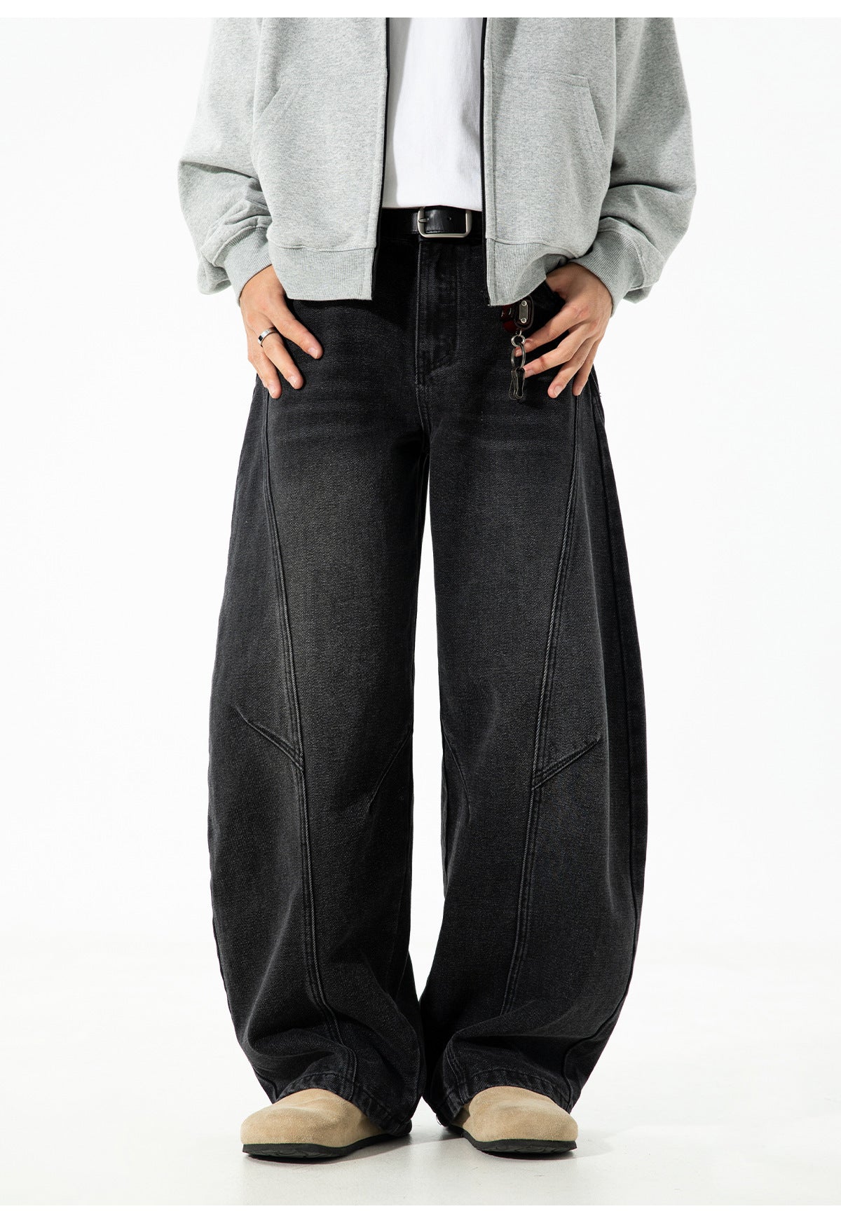 Retro Panelwork Denim Jeans