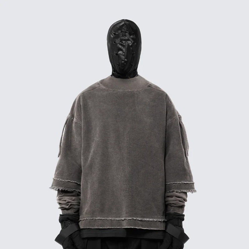 Double Layered 'Abyss' Washed Sweatshirt