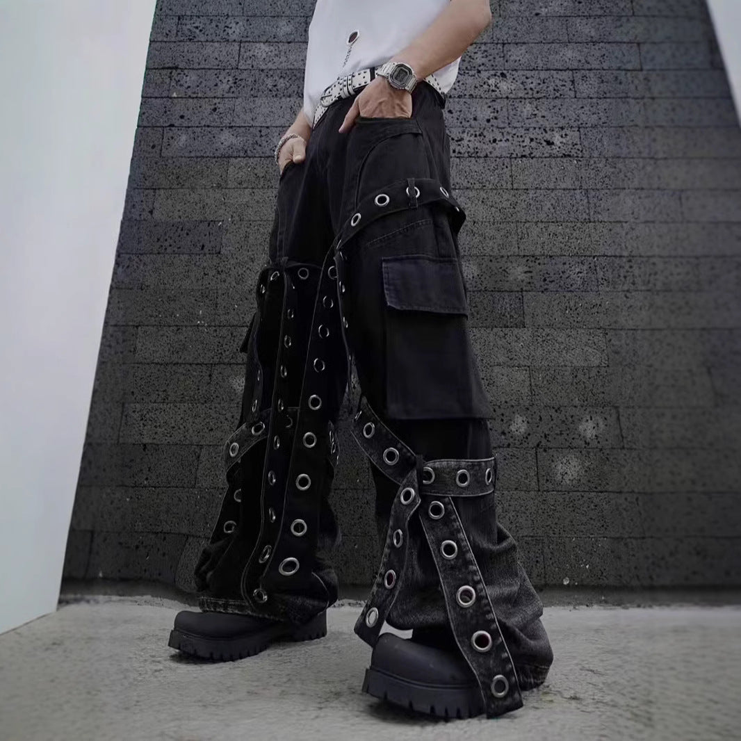 Heavy Punk Wide-Leg Pants