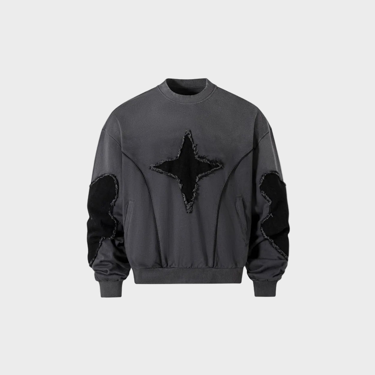 Structure Stitched 'Edge Star' Sweatshirt