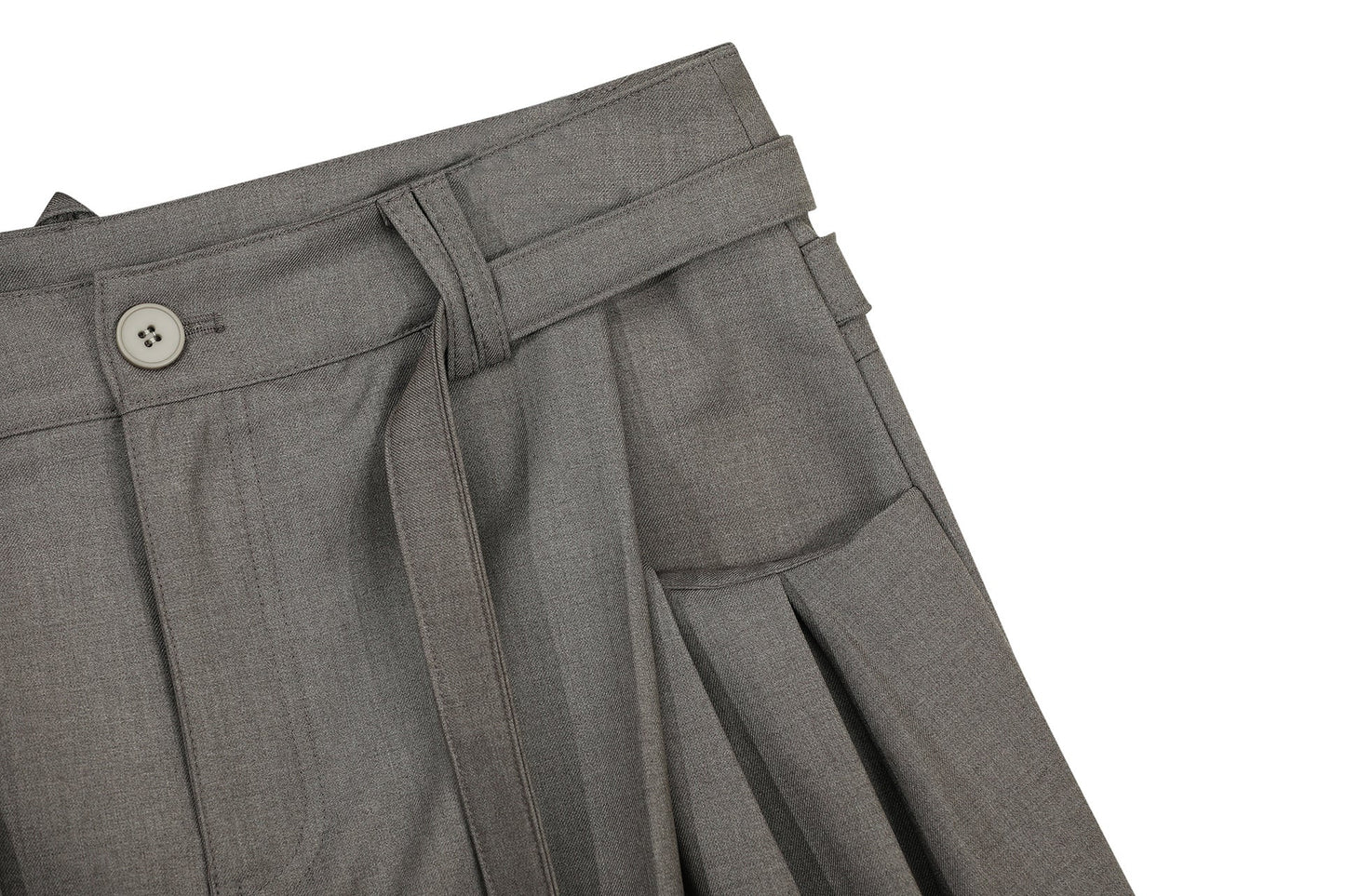 Retro Chic Pleated Relaxed Fit Trousers