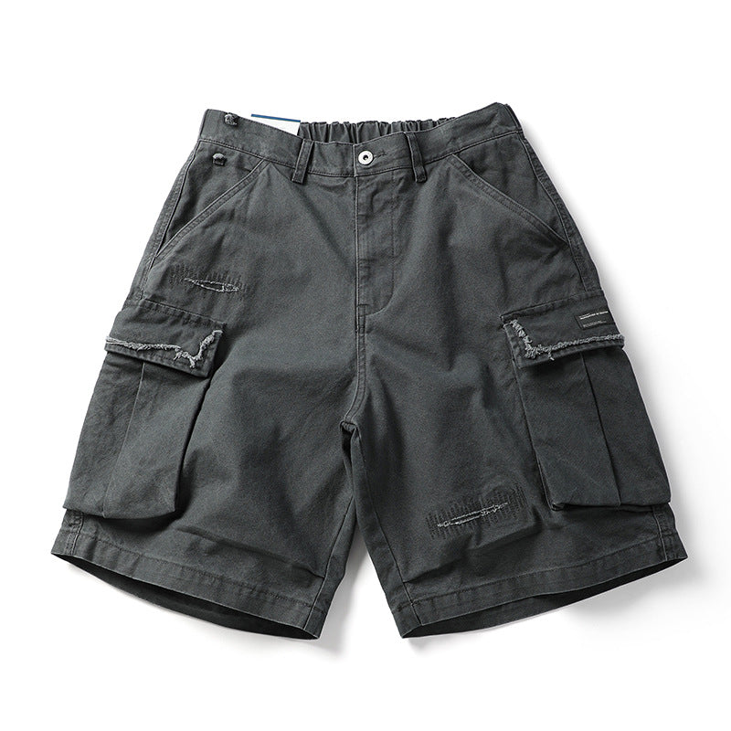 Urban Distressed Camo Shorts