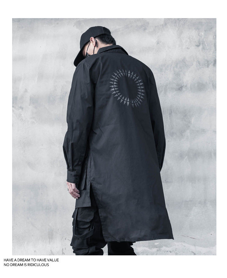 Black Long Overshirt Jacket