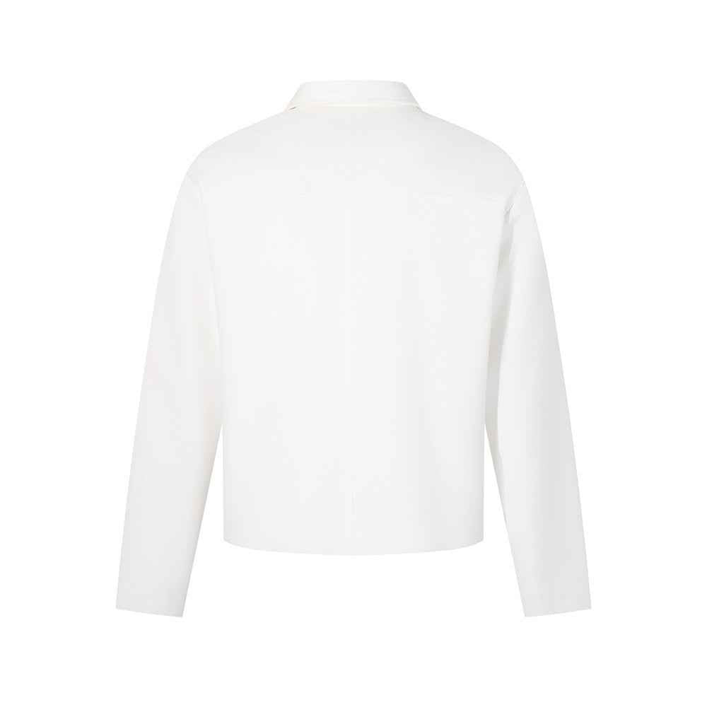 Trendy Stylish High Street Solid Color Pilot Collar Jacket