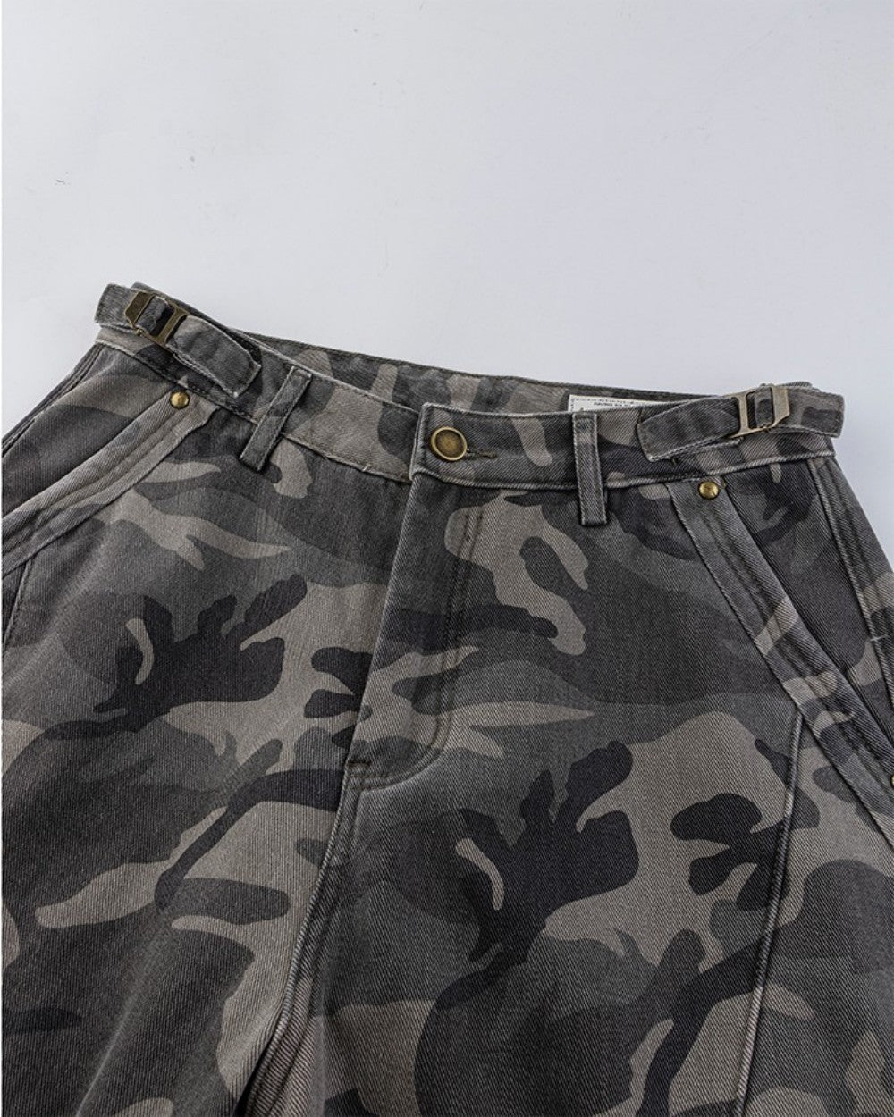Baggy Ash Grey Camo Jeans