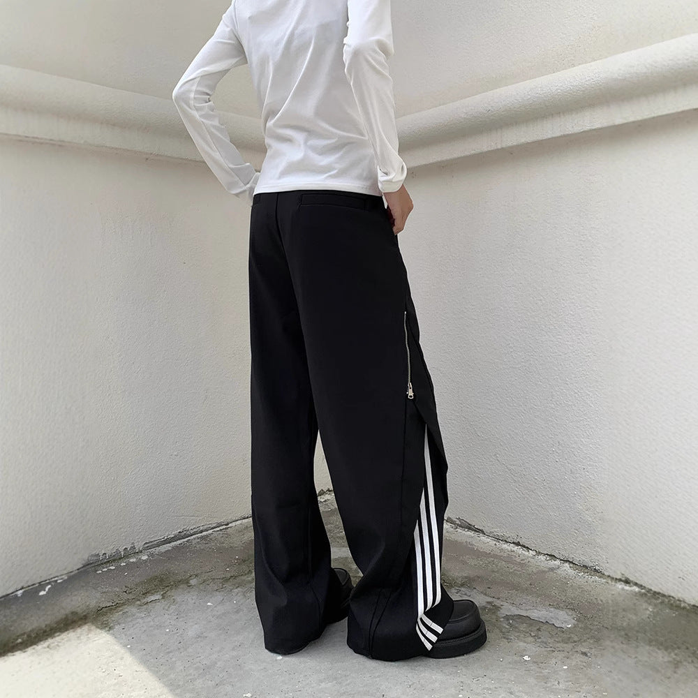 Street SP1 Relaxed Fit Stripe Wide Leg Joggers