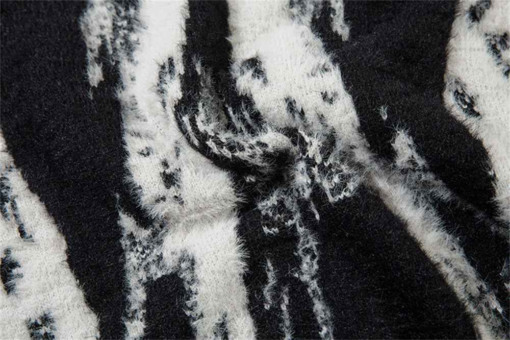 Y2K Breathable Stylish Floral Zip-Up Knit Cardigan
