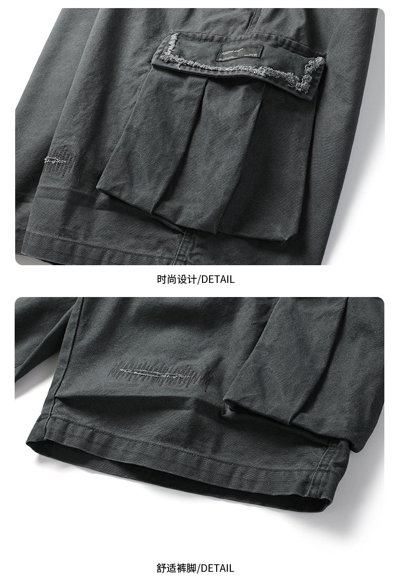 Urban Distressed Camo Shorts