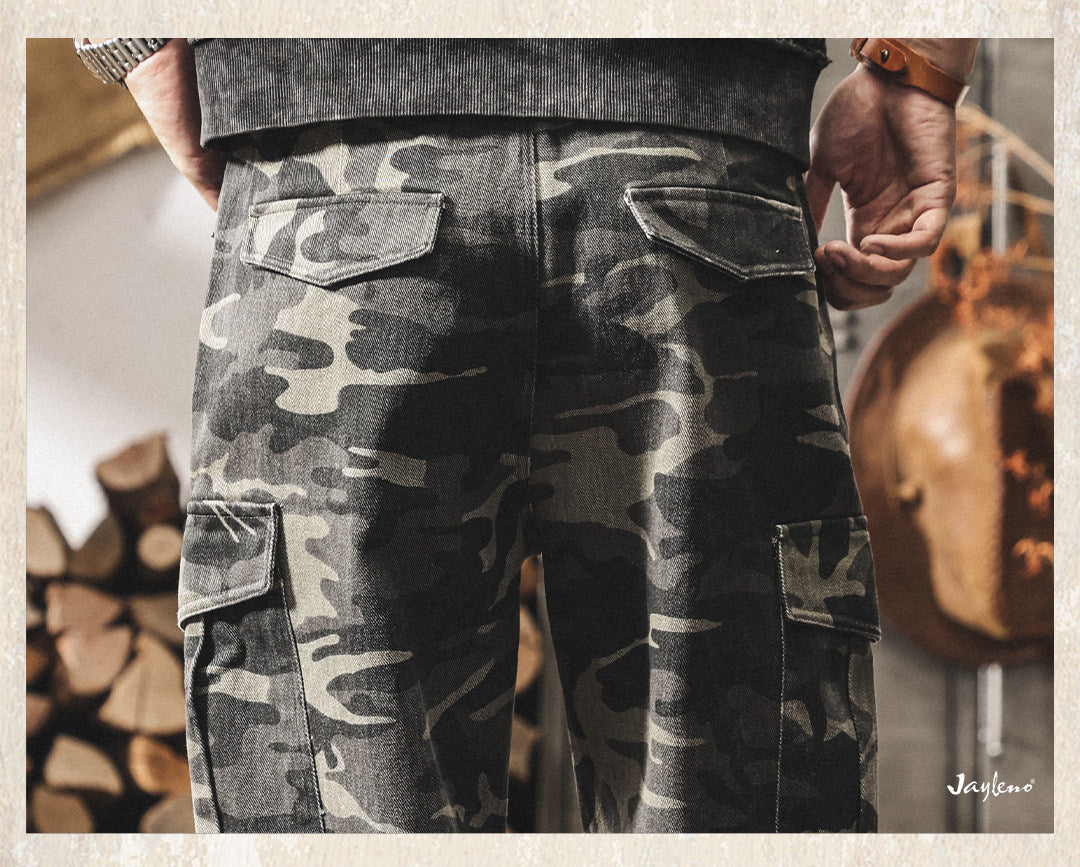 Retro Cargo Camo Pants