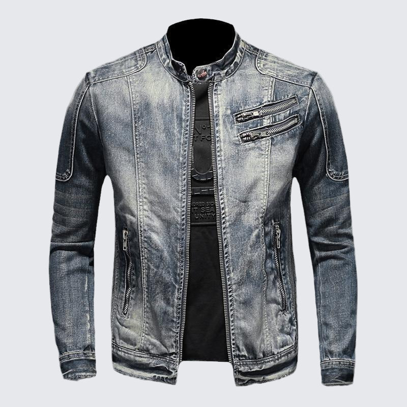 SK1 Denim Biker Jacket