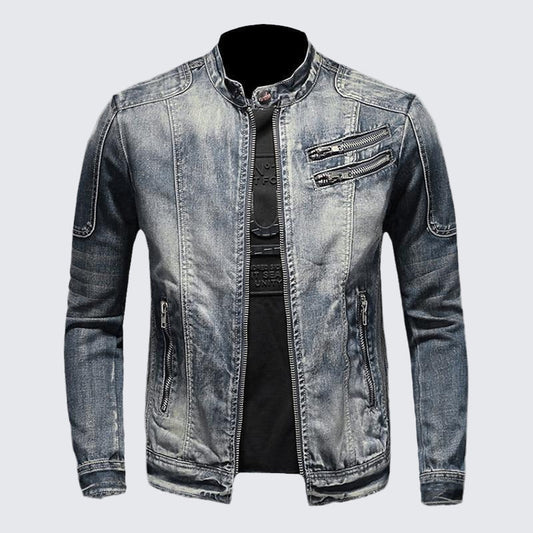 SK1 Denim Biker Jacket