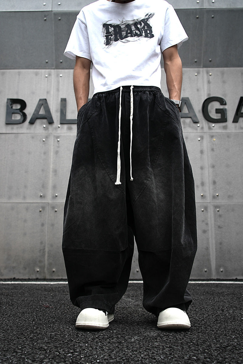 Baggy Wide-Leg Harem Pants
