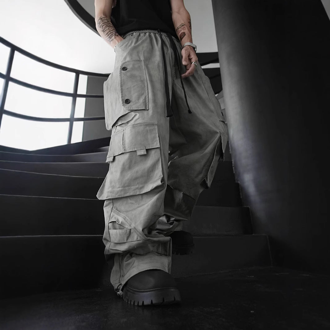Baggy Lightweight Khaki Cargo Pants