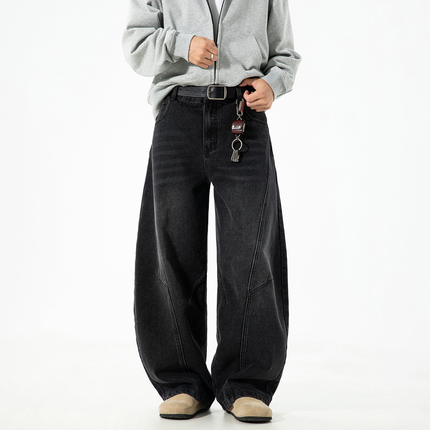 Retro Panelwork Denim Jeans
