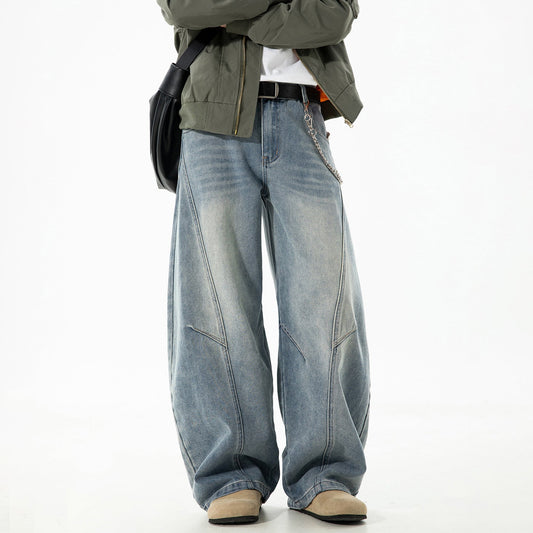 Retro Panelwork Denim Jeans