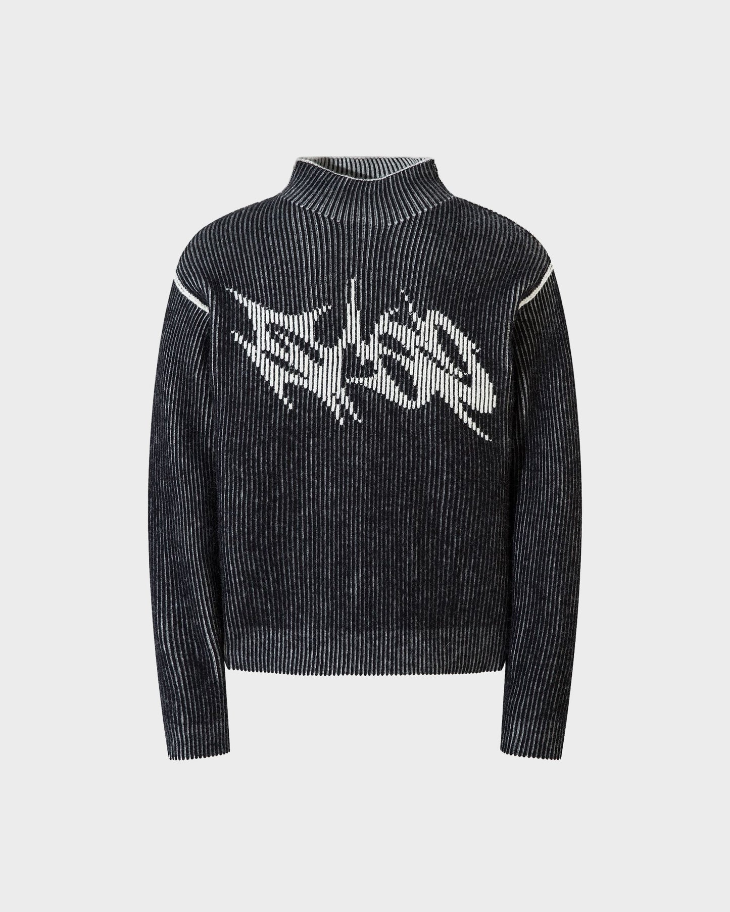 Reversible Retro Turtleneck Sweatshirt