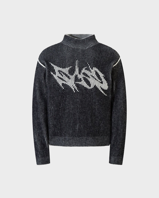 Reversible Retro Turtleneck Sweatshirt