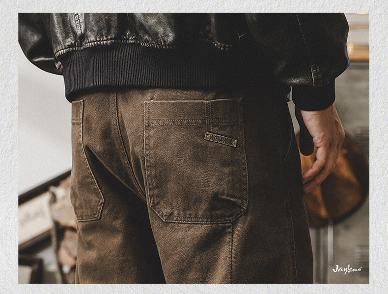 Vintage Washed Heavyweight Straight Leg Pants