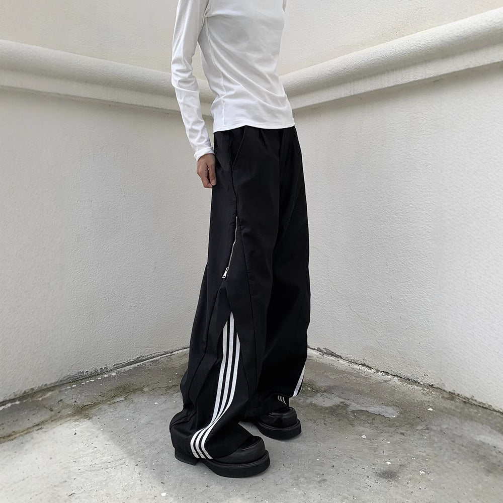 Street SP1 Relaxed Fit Stripe Wide Leg Joggers