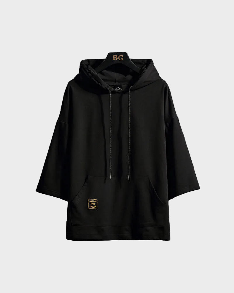 Minimal Mid-Length Sleeve Hoodie