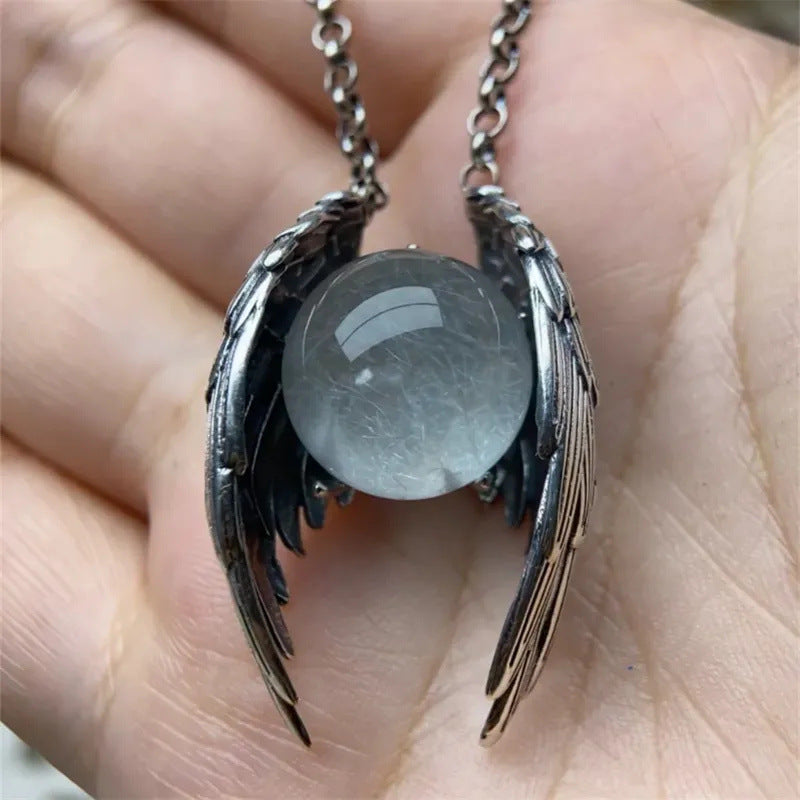 Ghost Wings Crystal Necklace
