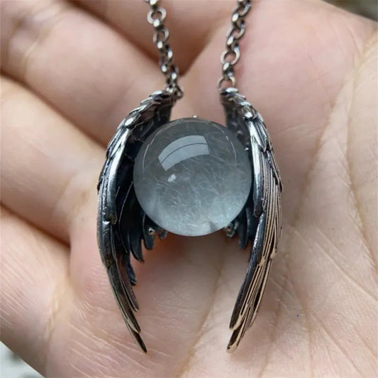Ghost Wings Crystal Necklace