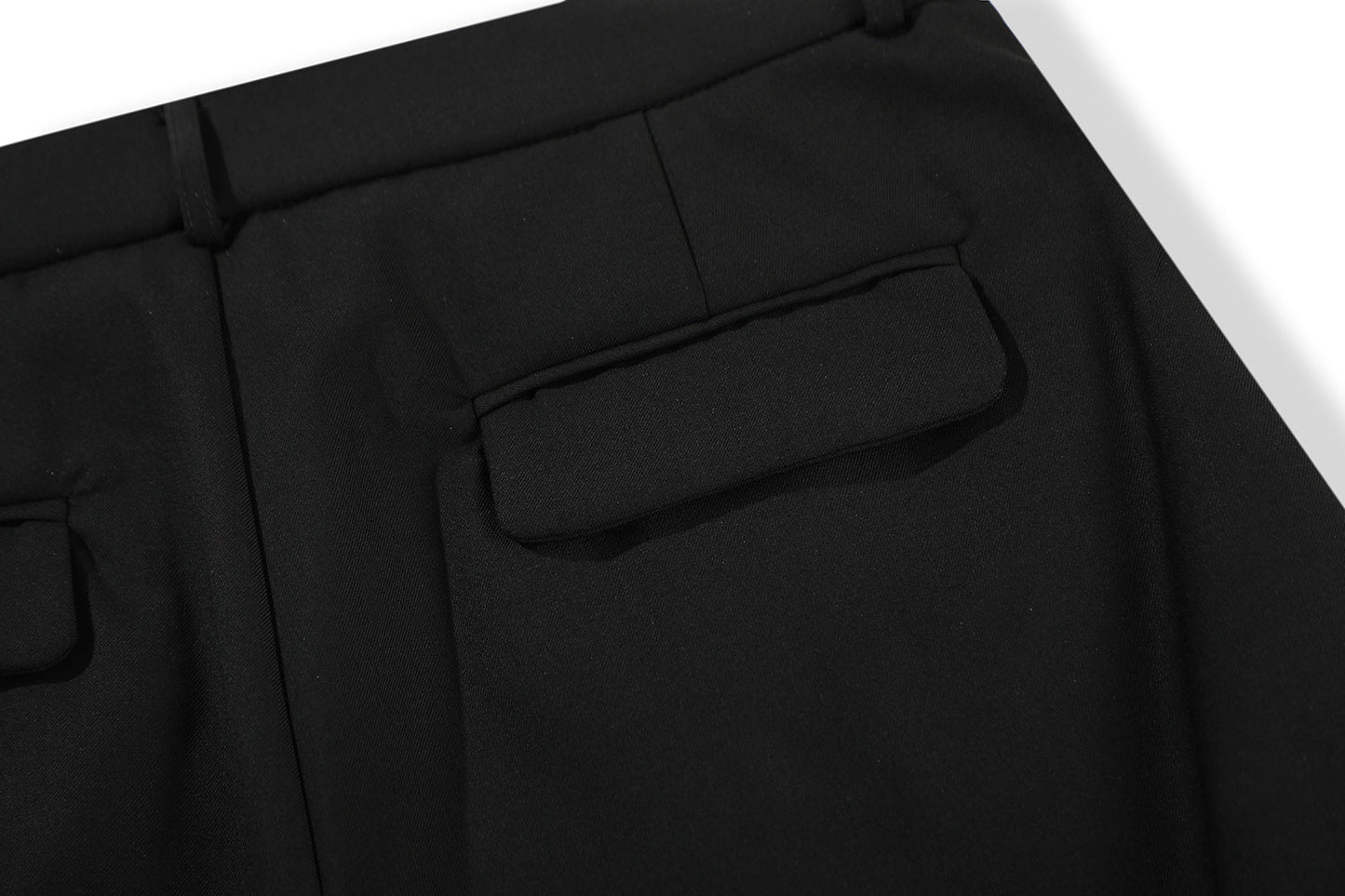 Retro Loose Pleated Deconstructed Casual Trousers