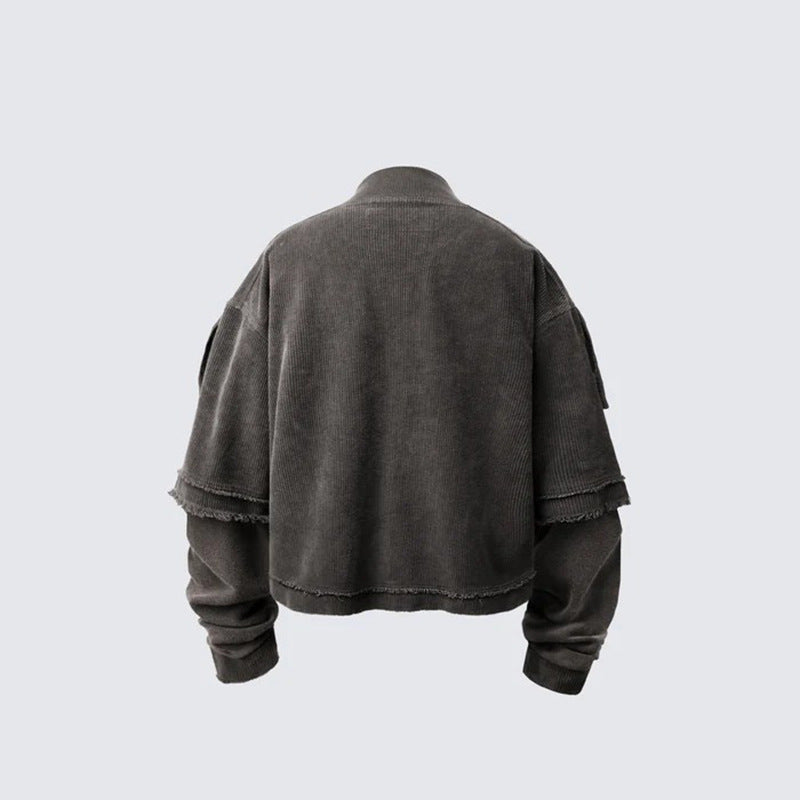 Double Layered 'Abyss' Washed Sweatshirt