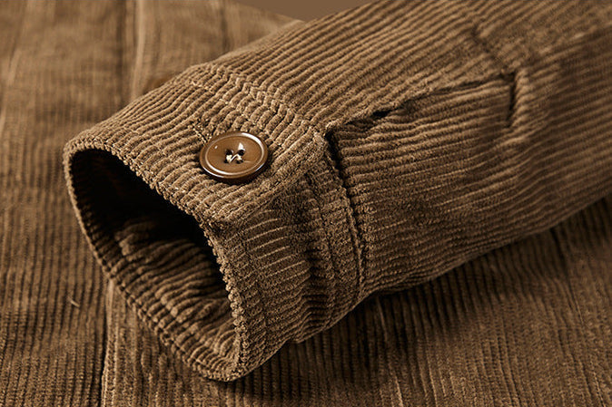 Corduroy Fleece Lined Cotton Trucker Jacket