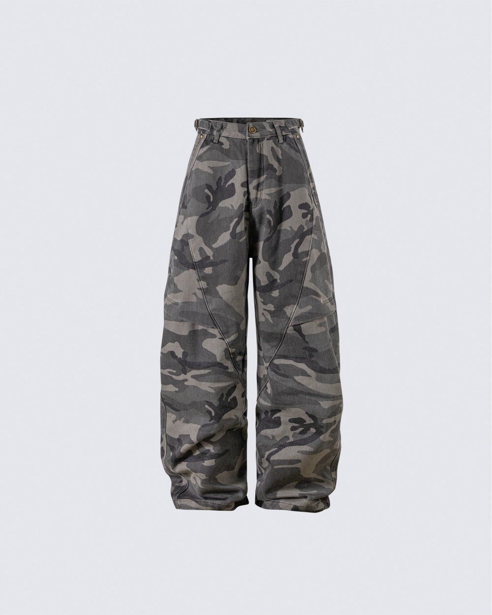 Baggy Ash Grey Camo Jeans