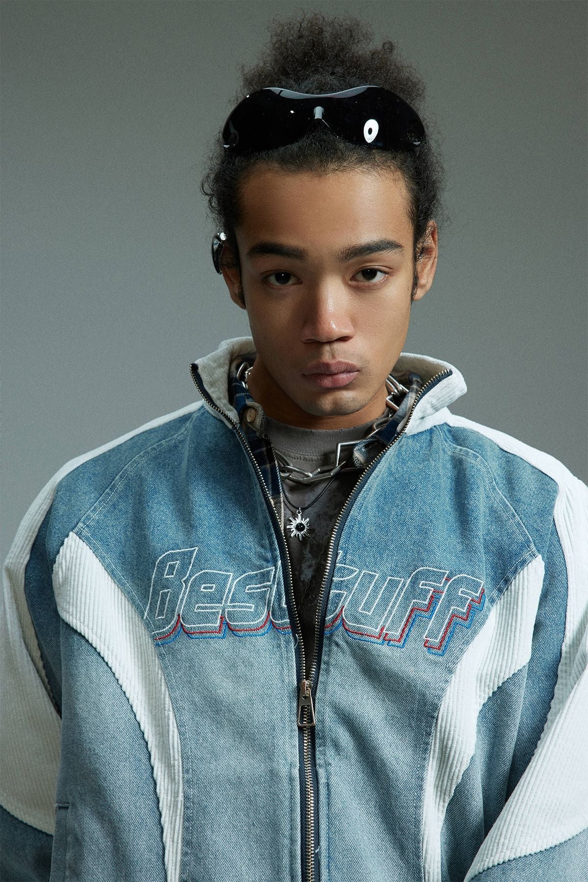 Retro Biker Splicing Jacket