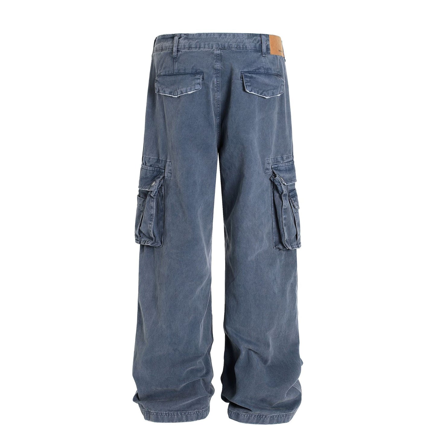 Retro Loose Fit MultiPocket Denim Cargo Jeans