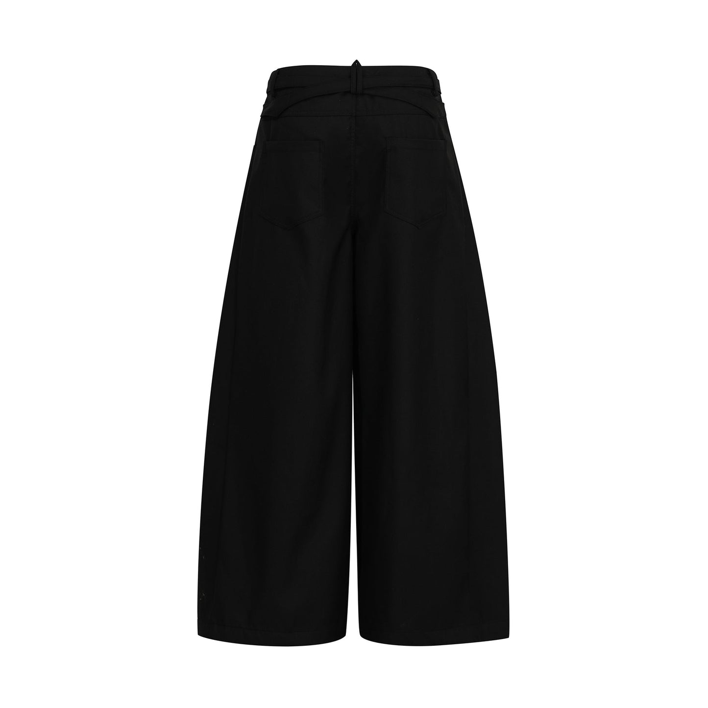Retro Chic Pleated Relaxed Fit Trousers