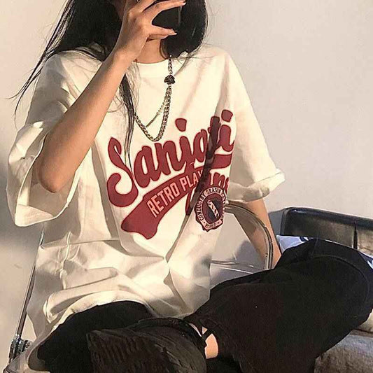 Women Stylish Oversized Vintage Summer T-Shirt