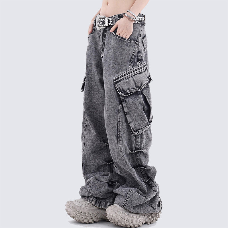 Baggy Washed Cargo Pants