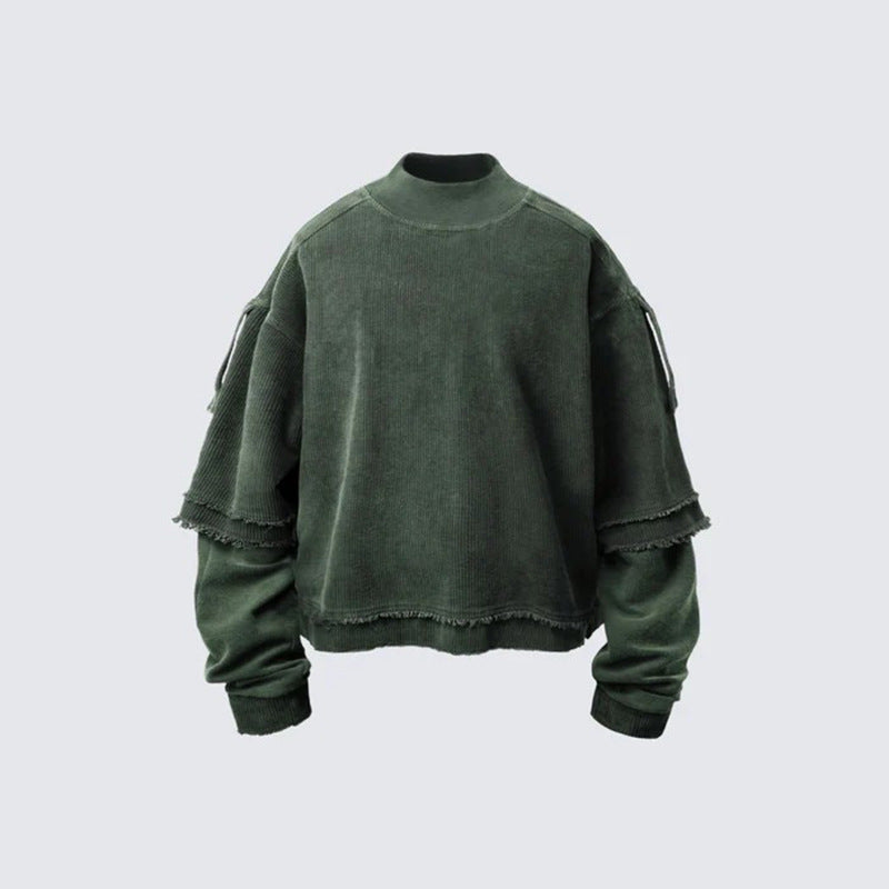 Double Layered 'Abyss' Washed Sweatshirt