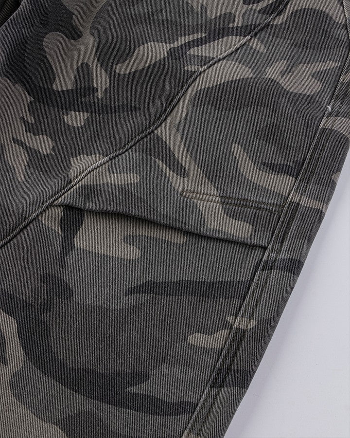 Baggy Ash Grey Camo Jeans