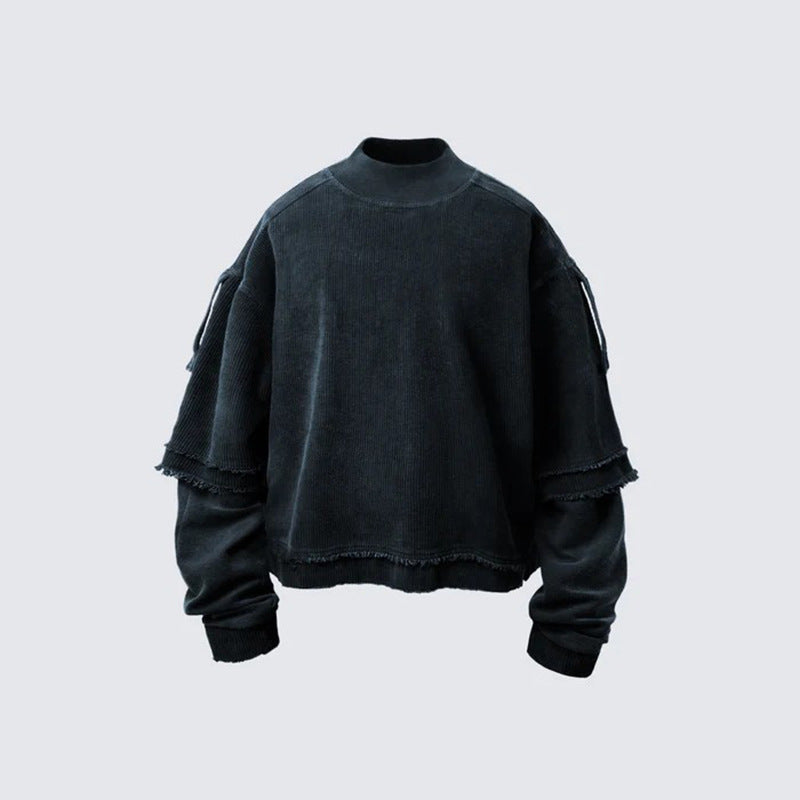 Double Layered 'Abyss' Washed Sweatshirt
