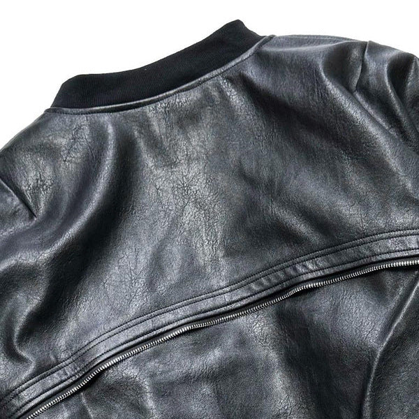 Designer Leather 'Flight' Jacket