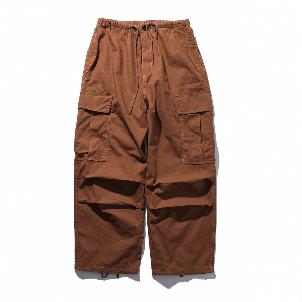 Loose Fit Cotton Baggy Cargo Pants