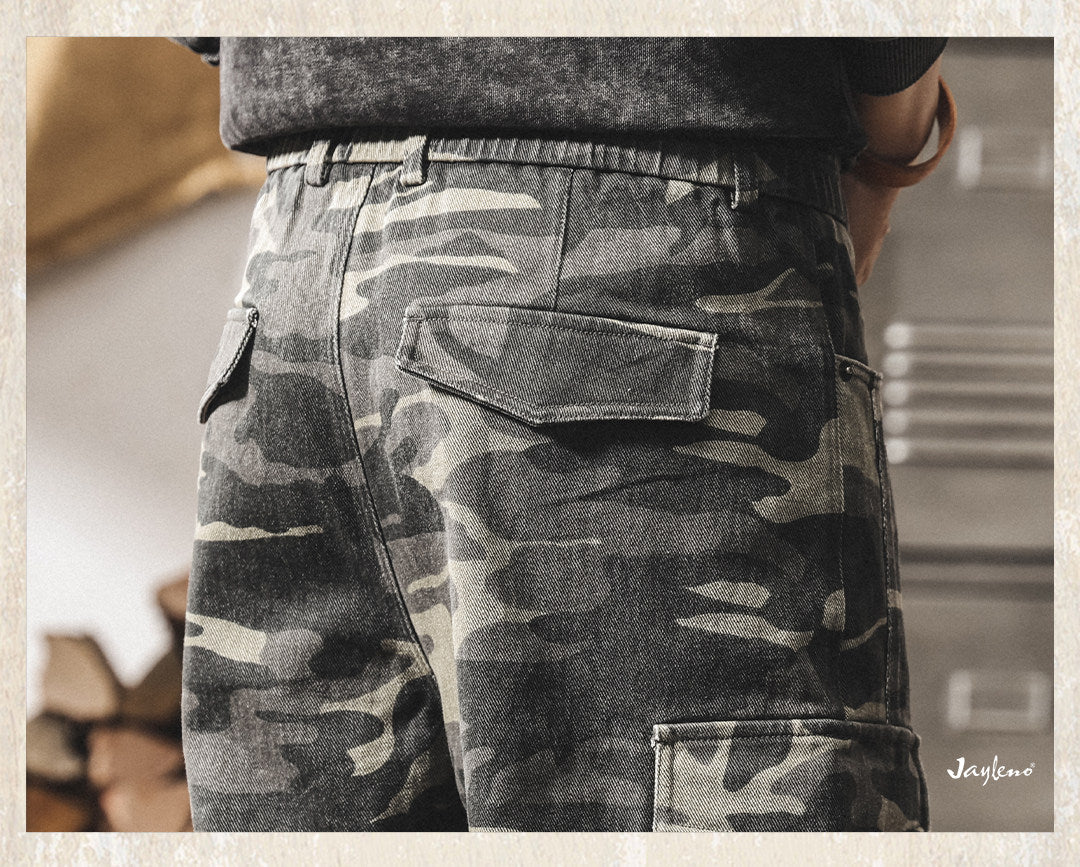 Retro Cargo Camo Pants