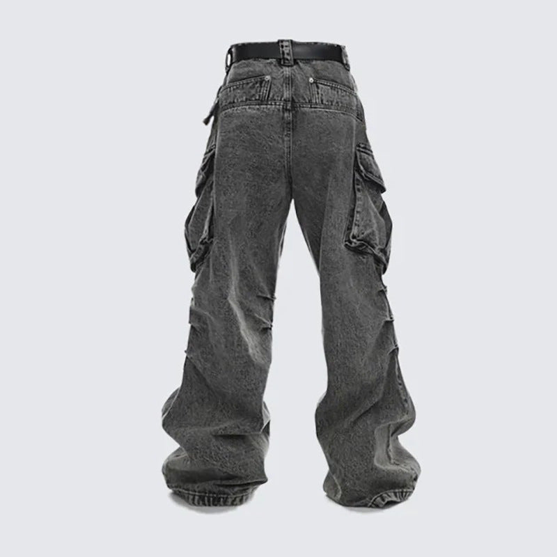 Baggy Washed Cargo Pants