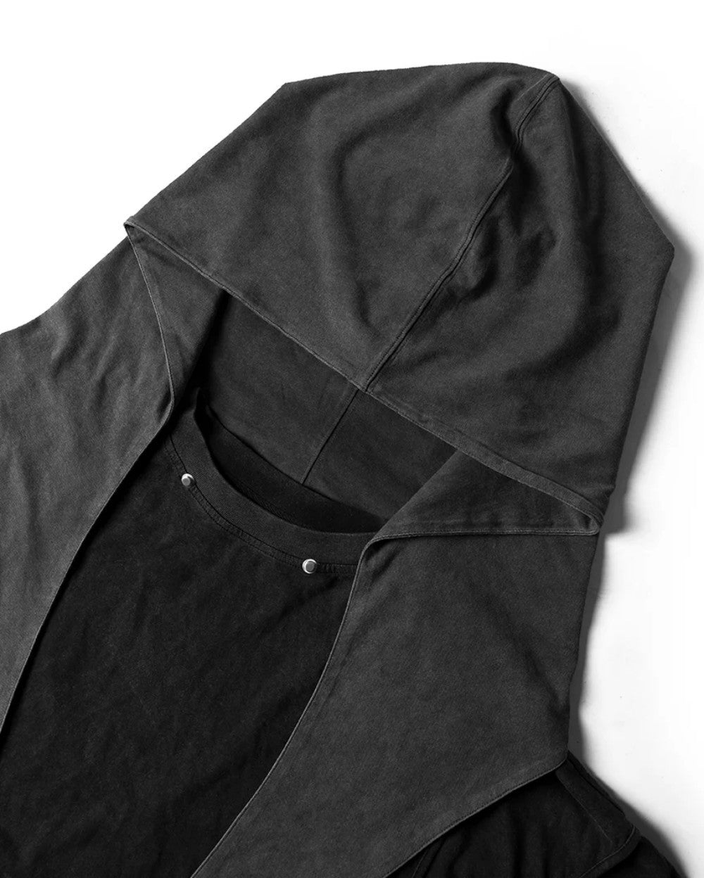 Two Piece Distressed Hooded T-Shirt