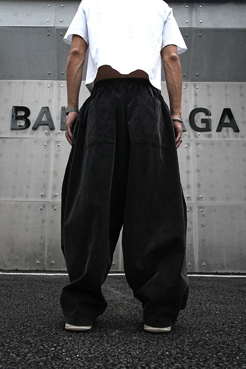 Baggy Wide-Leg Harem Pants