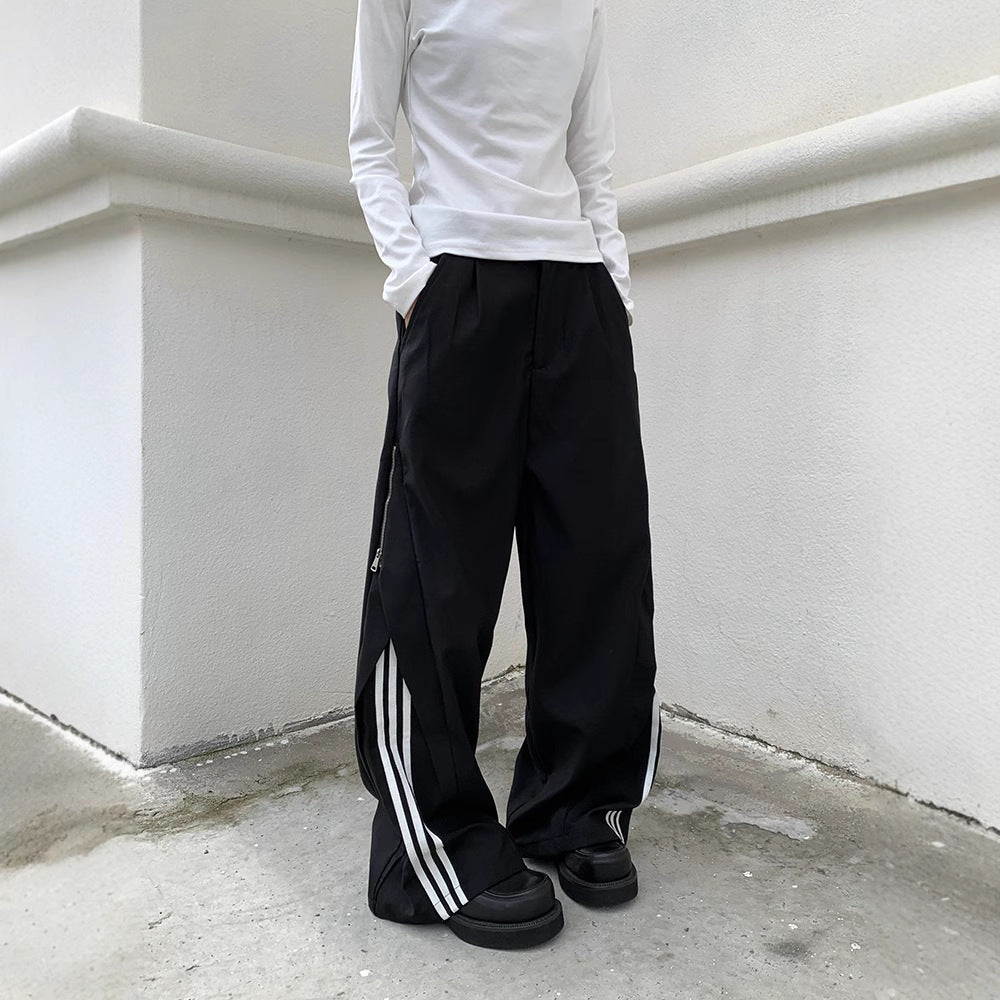 Street SP1 Relaxed Fit Stripe Wide Leg Joggers