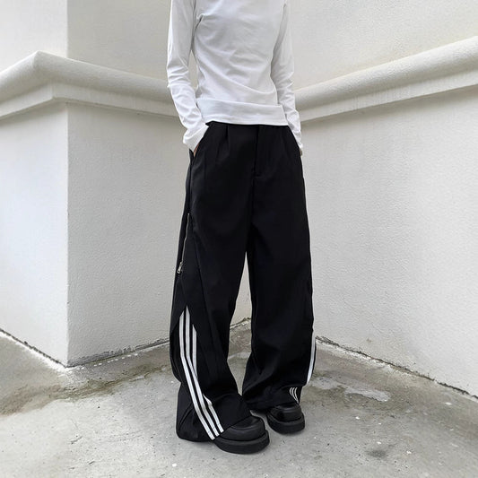 Street SP1 Relaxed Fit Stripe Wide Leg Joggers